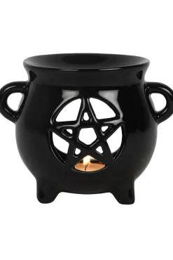 Something Different Pentagram Cauldron Oil Burner
