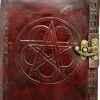 Nemesis Now Pentagram Leather Embossed Journal with Lock
