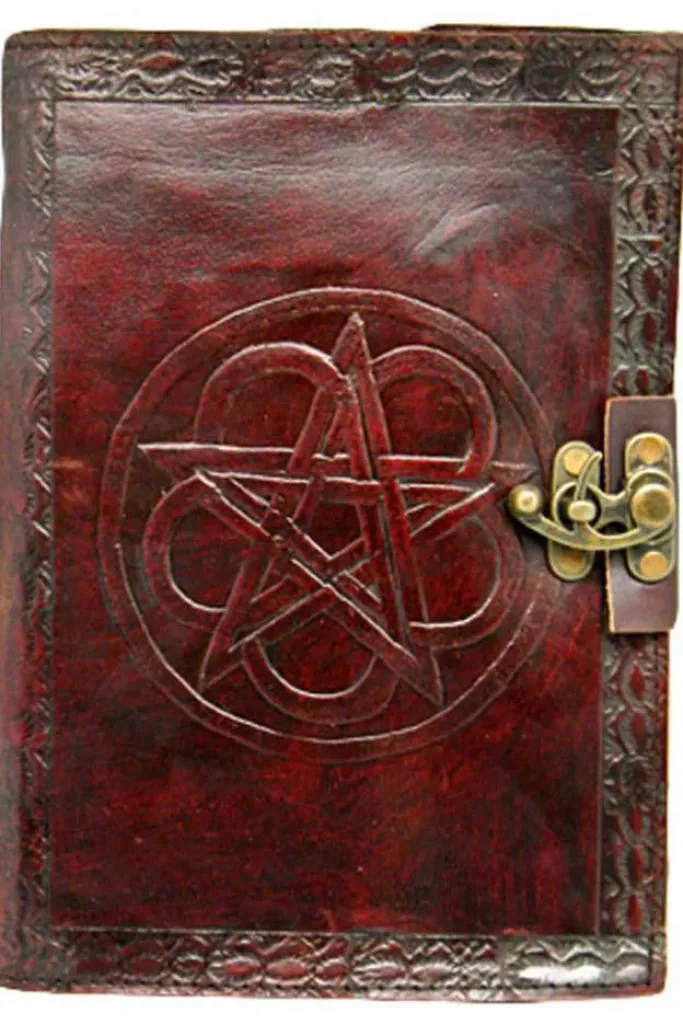 Nemesis Now Pentagram Leather Embossed Journal with Lock
