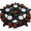 Nemesis Now Pentagram Rose Tealight Holder