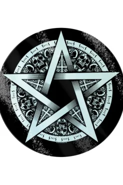 Grind Pentagram Star Glass Chopping Board