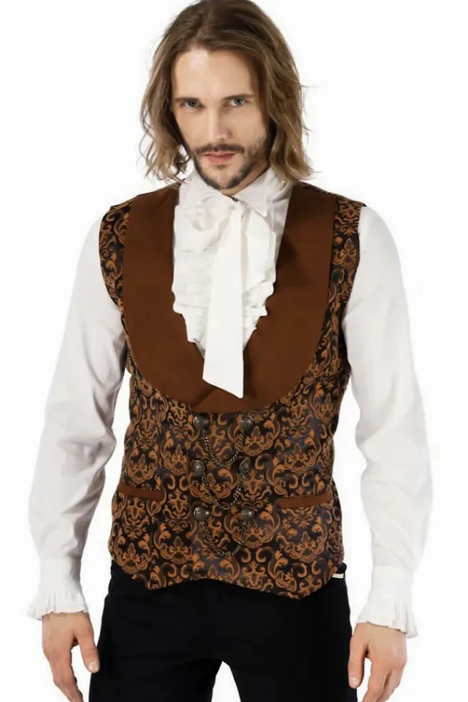 Pentagramme Aristocrat Steampunk Vest Brown
