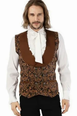 Pentagramme Aristocrat Steampunk Vest Brown