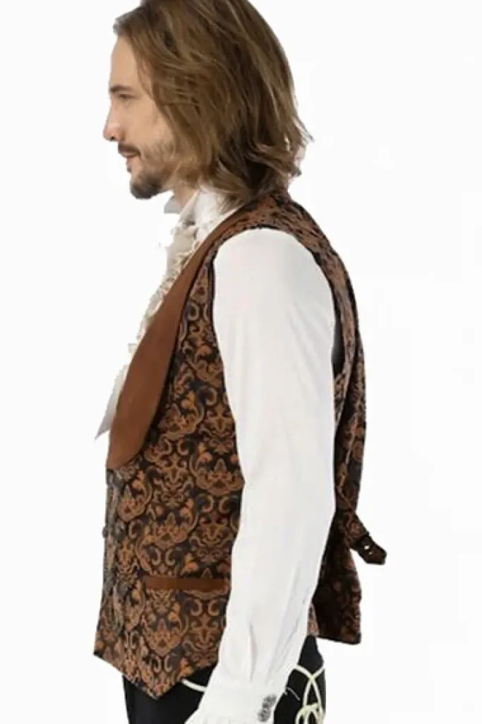 Pentagramme Aristocrat Steampunk Vest Brown