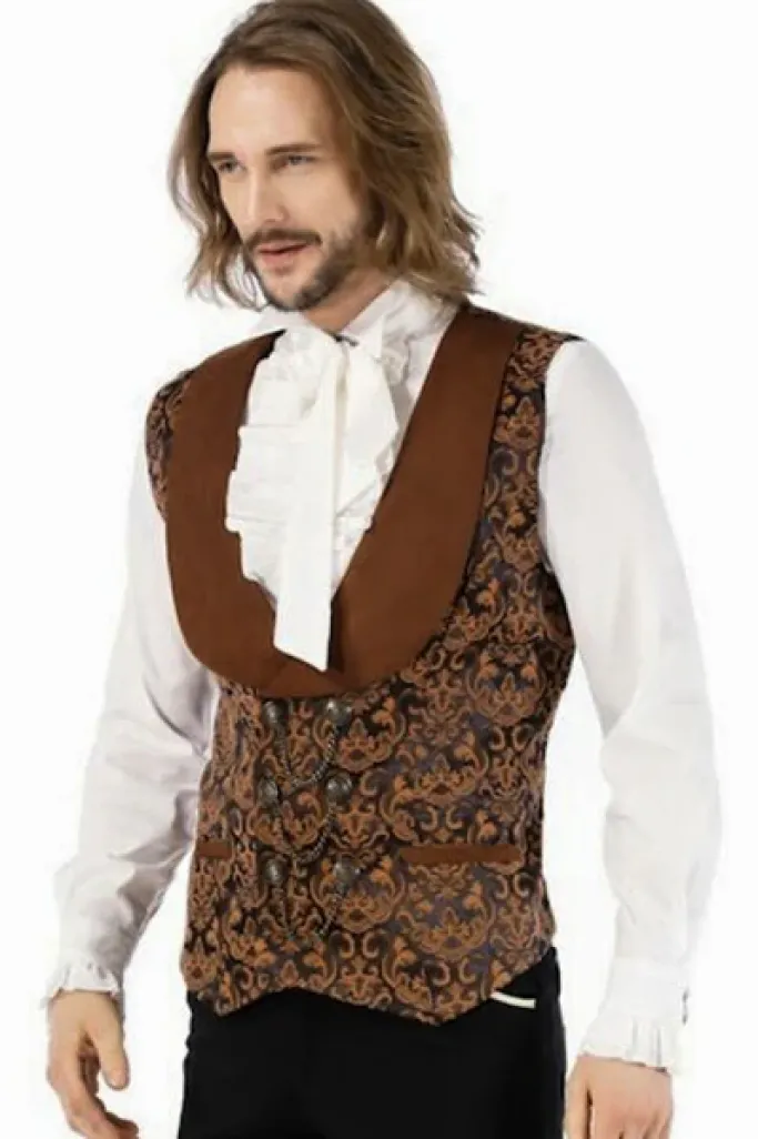 Pentagramme Aristocrat Steampunk Vest Brown