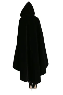 Pentagramme Black Velvet Cape Red Lining