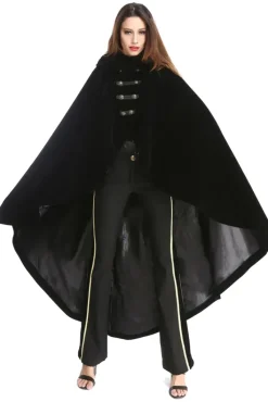 Pentagramme Black Velvet Cape