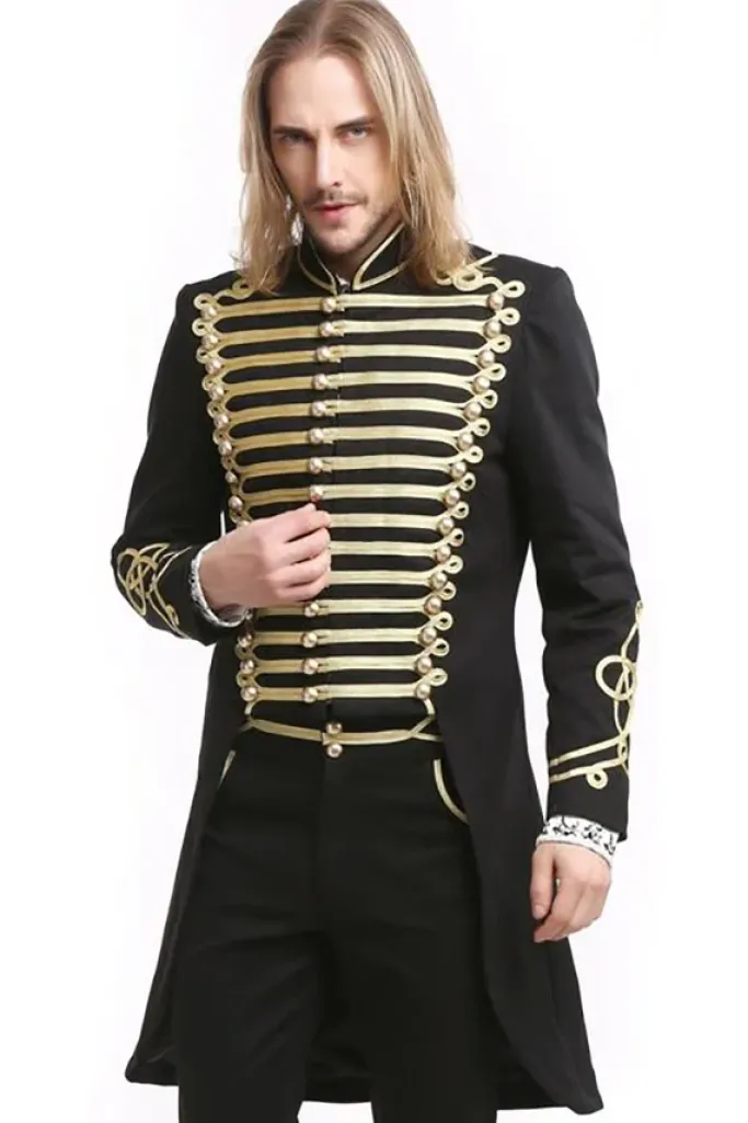 Pentagramme Gold Officer Gothic Coat