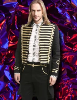 Pentagramme Gold Officer Gothic Coat