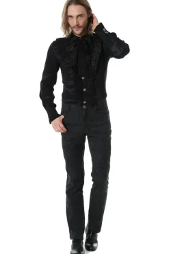 Pentagramme Trousers Black Brocade