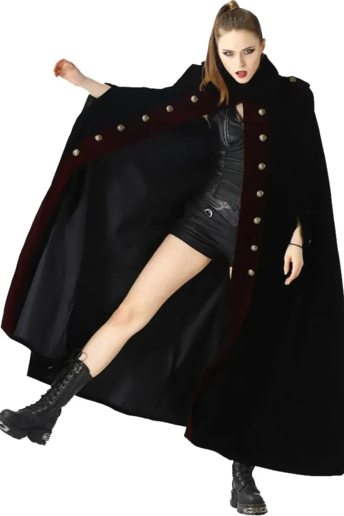 Pentagramme Velvet Gothic Cape
