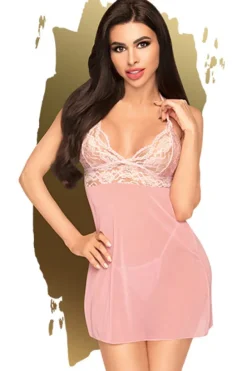 Penthouse Bedtime Story Mini Dress Rose