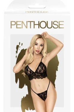 Penthouse Double Spice Lingerie Set Black (S/M)
