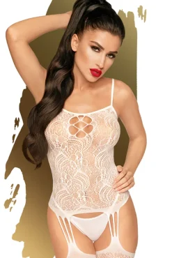 Penthouse Eye Of The Storm White Bodystocking