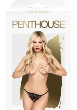 Penthouse Hot Getaway Black Panties