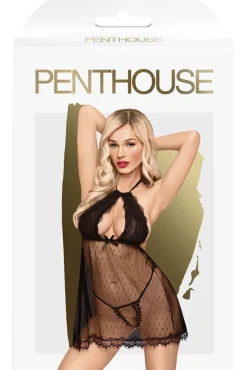 Penthouse Libido Boost Black Babydoll (S/M)