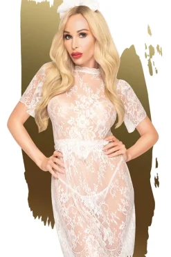 Penthouse Poison Cookie Dress White