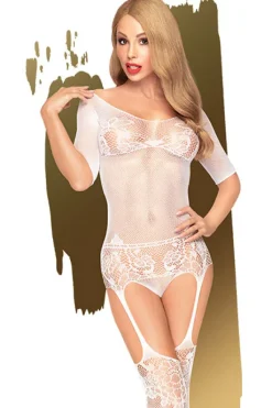 Penthouse Sugar Drop White Bodystocking (XL)