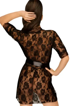 Penthouse Sweet Retreat Black Kimono