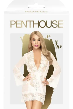 Penthouse Sweet Retreat White Kimono (XL)