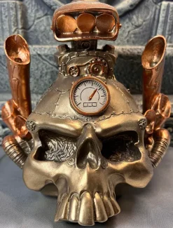 Nemesis Now Petrol Head Steampunk Skull