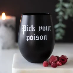 Something Different Pick Your Poison Stemless Wine Glass
