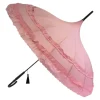 Soake Pink Classic Frilled Pagoda Umbrella