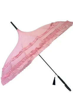 Soake Pink Classic Frilled Pagoda Umbrella