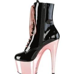 Pleaser ADORE 1020 Boots Black Rose Gold