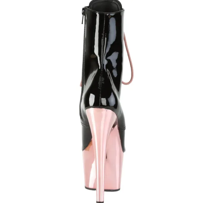 Pleaser ADORE 1020 Boots Black Rose Gold