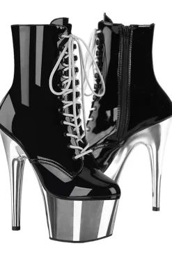 Pleaser ADORE 1020 Silver Chrome Boots