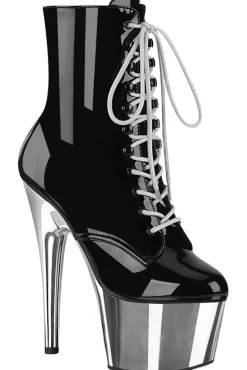 Pleaser ADORE 1020 Silver Chrome Boots