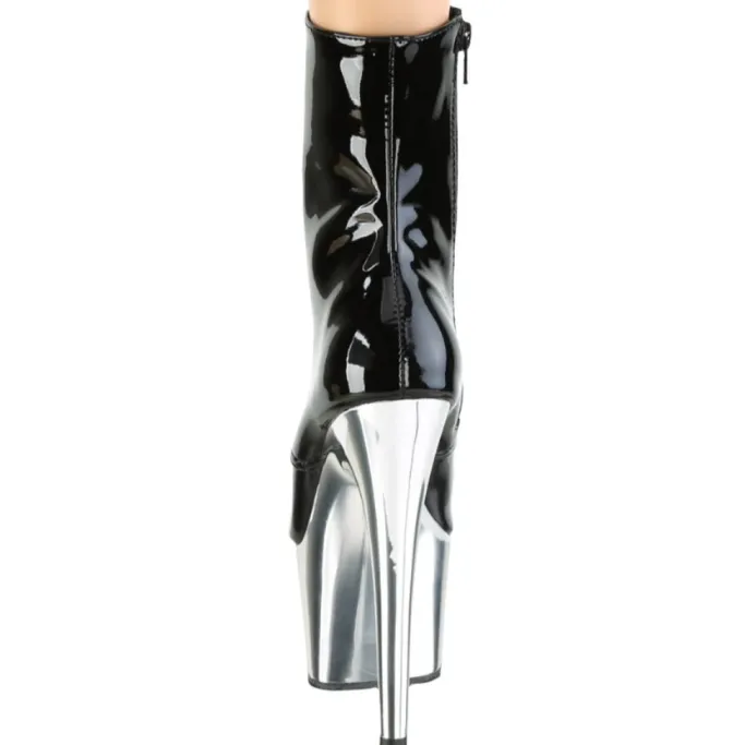Pleaser ADORE 1020 Silver Chrome Boots