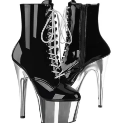 Pleaser ADORE 1020 Silver Chrome Boots
