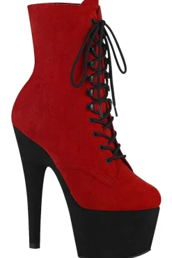 Pleaser ADORE 1020FSTT Red Black Boots