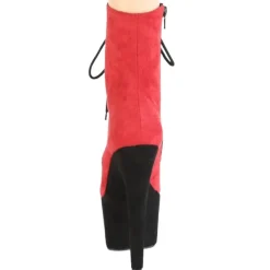 Pleaser ADORE 1020FSTT Red Black Boots