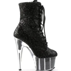 Pleaser ADORE 1020G Boots Black Glitter