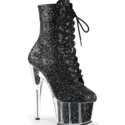 Pleaser ADORE 1020G Boots Black Glitter