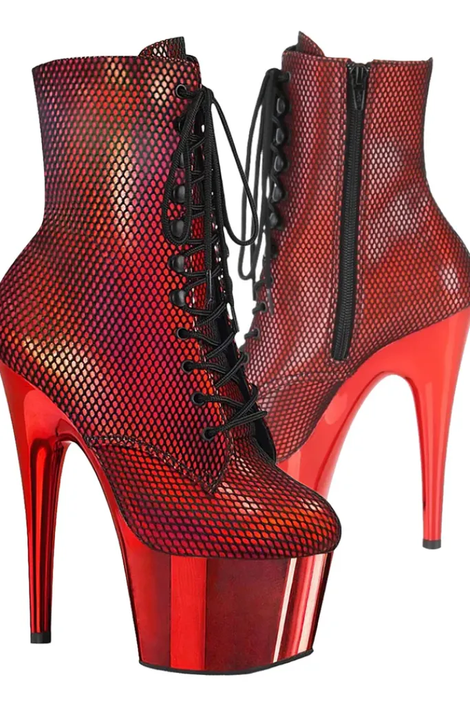 Pleaser ADORE 1020HFN Red Boots
