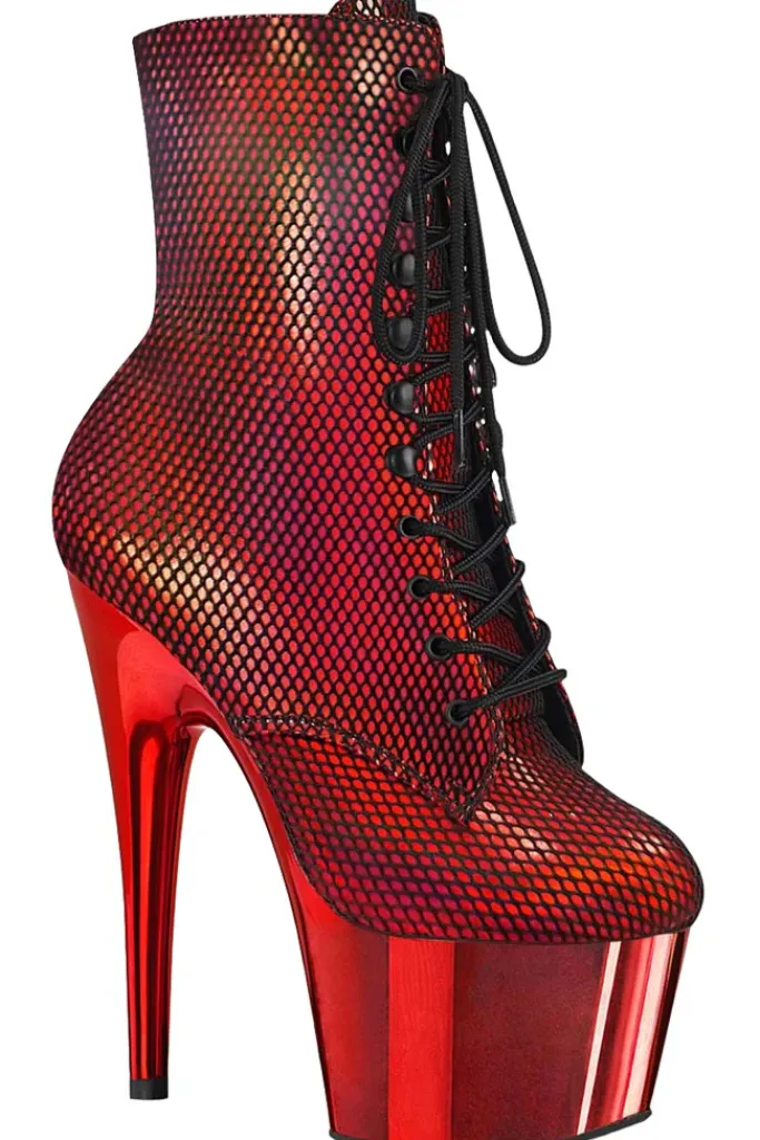 Pleaser ADORE 1020HFN Red Boots