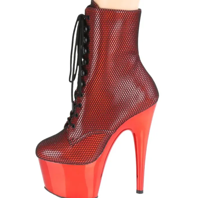 Pleaser ADORE 1020HFN Red Boots
