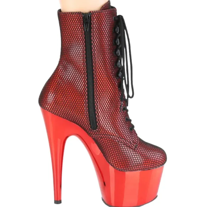 Pleaser ADORE 1020HFN Red Boots