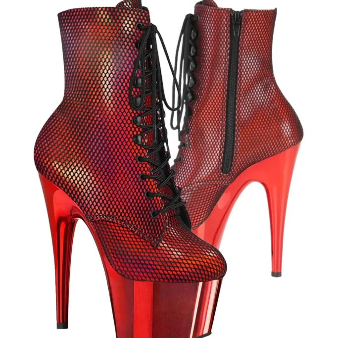 Pleaser ADORE 1020HFN Red Boots