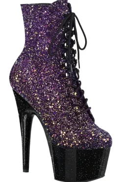 Pleaser ADORE 1020OMBG Purple Glitter Boots