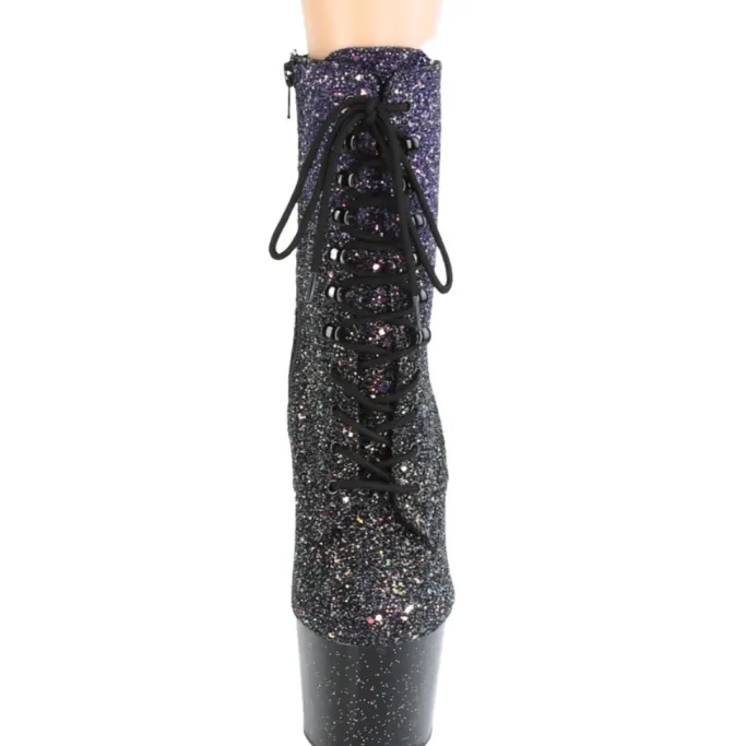 Pleaser ADORE 1020OMBG Purple Glitter Boots