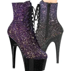 Pleaser ADORE 1020OMBG Purple Glitter Boots