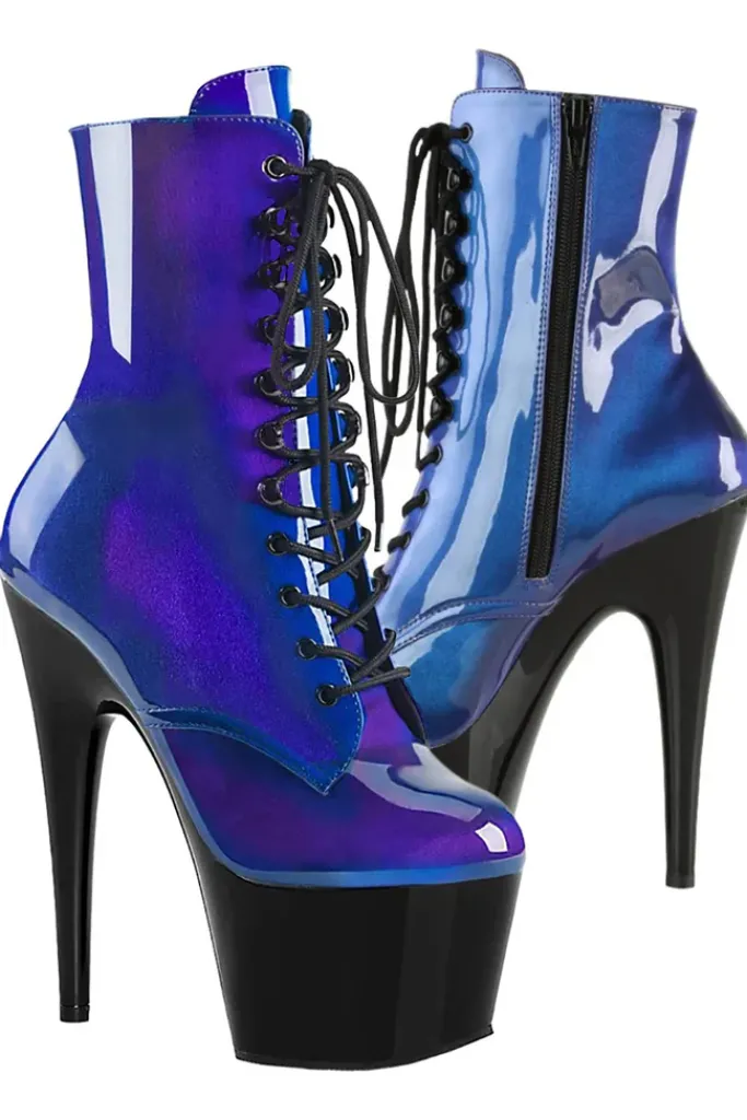 Pleaser ADORE 1020SHG Blue Purple Boots