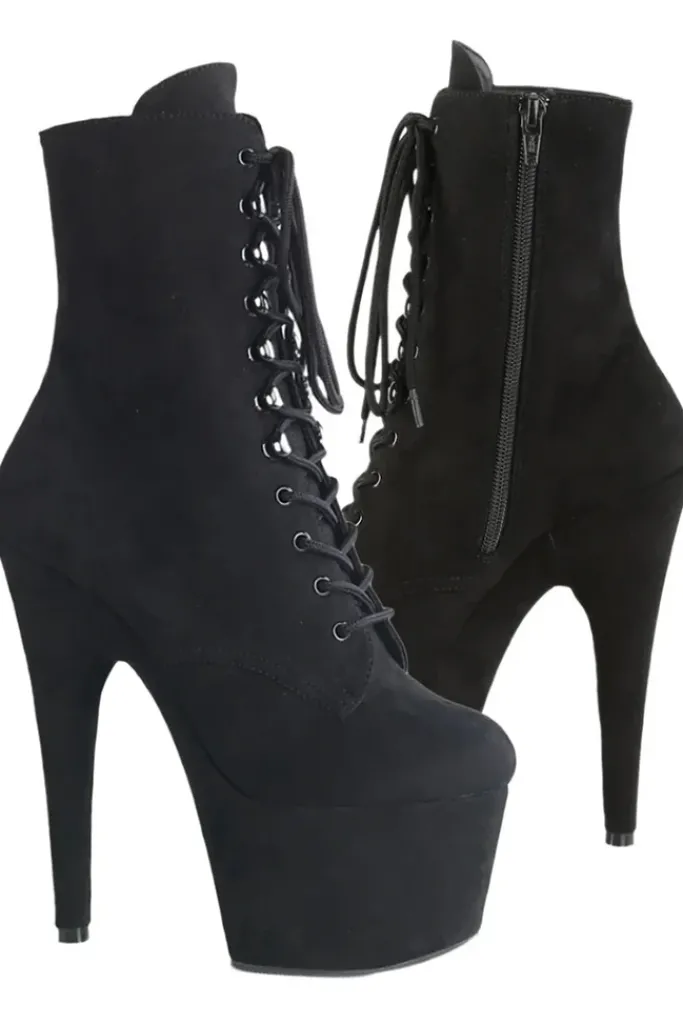 Pleaser ADORE-1020FS Boots Faux Suede Black