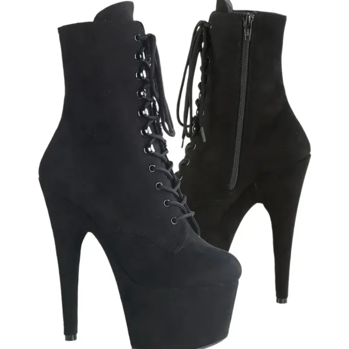 Pleaser ADORE-1020FS Boots Faux Suede Black