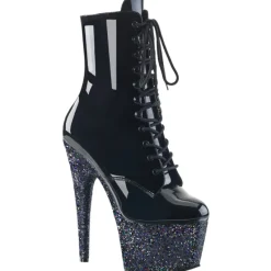 Pleaser ADORE-1020LG Boots Black Glitter
